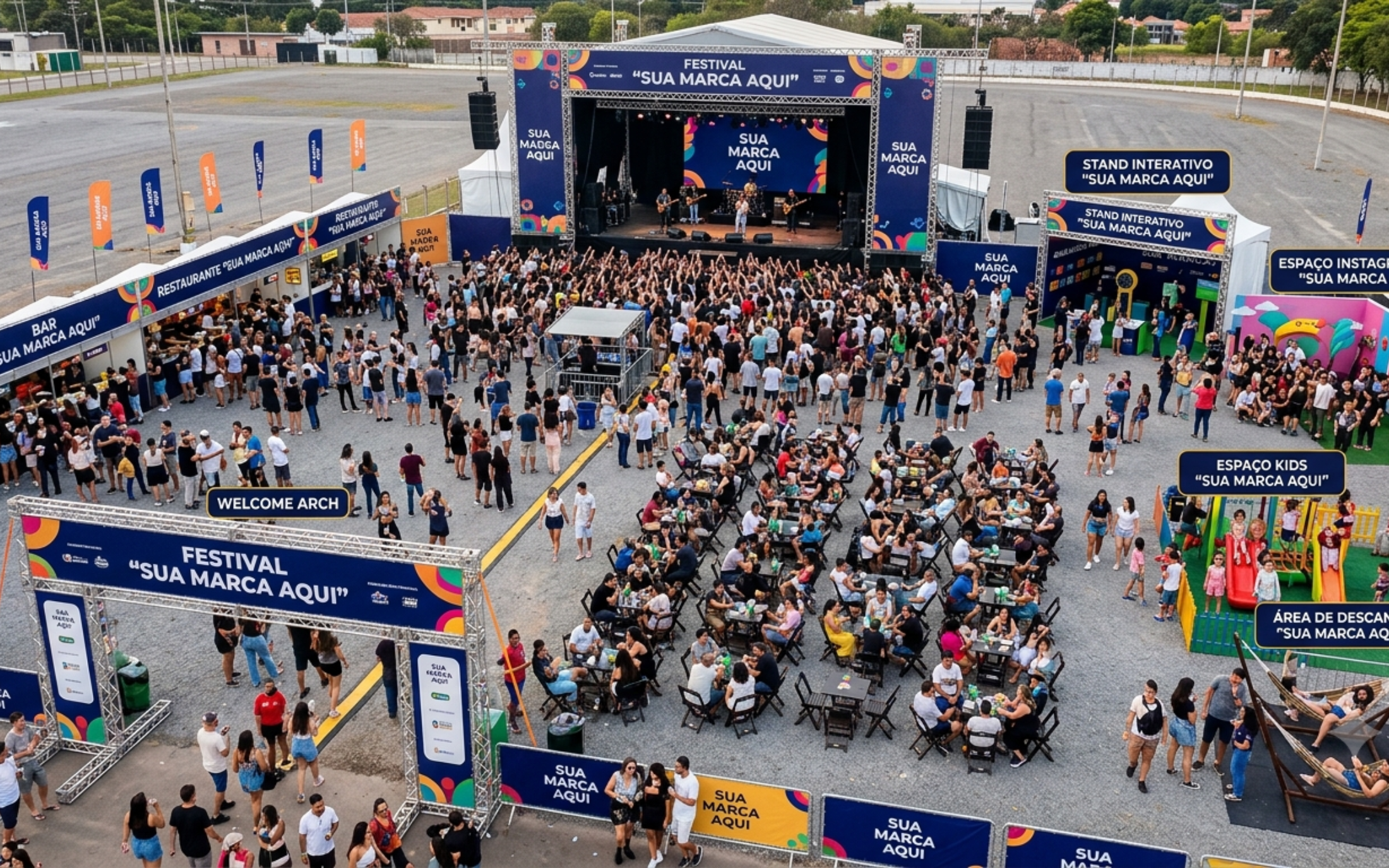 Eventos proprietários estruturados pela Exponsor como experiências personalizadas para marcas.